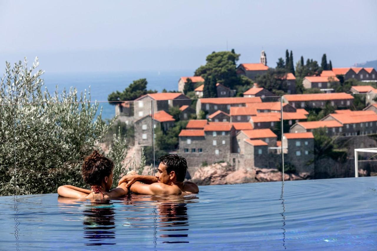 Villa Geba Boutique Hotel Sveti Stefan Bagian luar foto