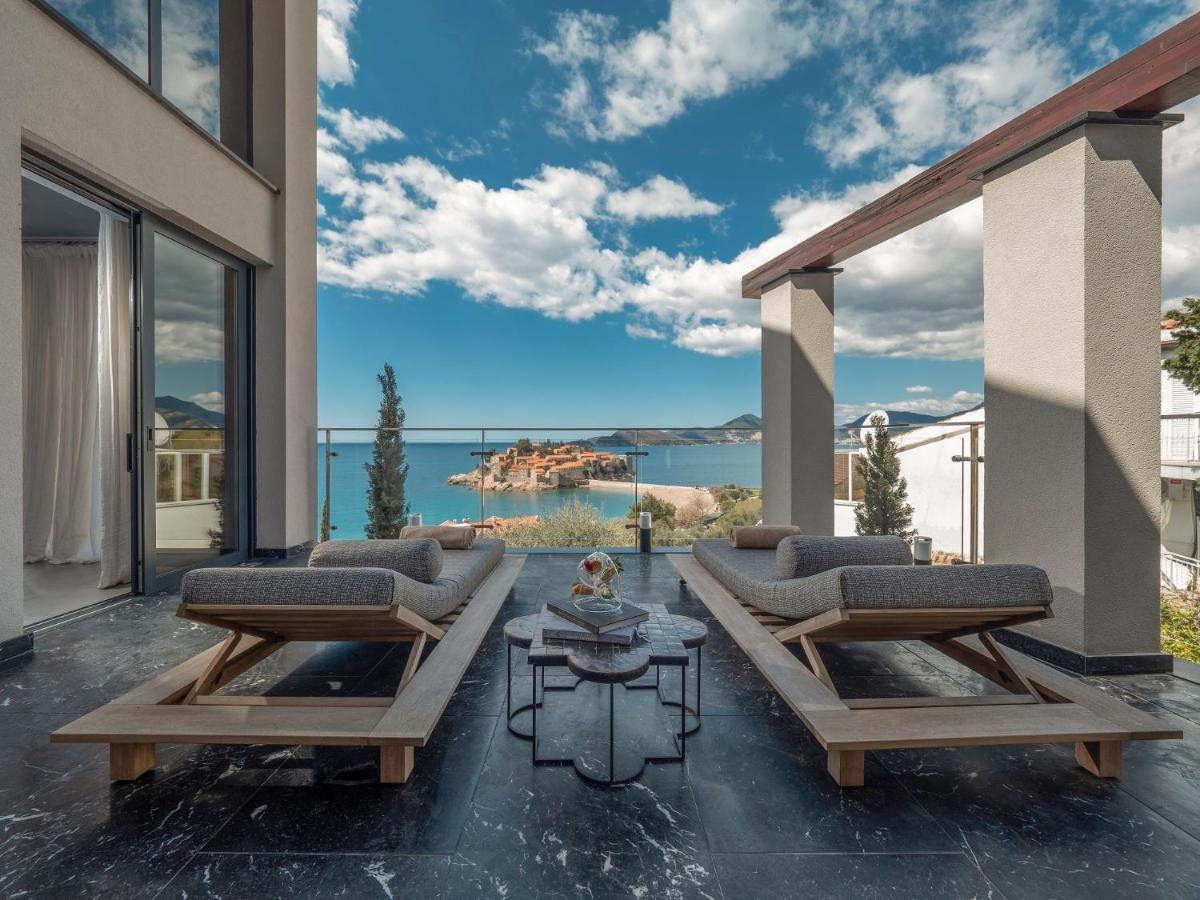 Villa Geba Boutique Hotel Sveti Stefan Bagian luar foto