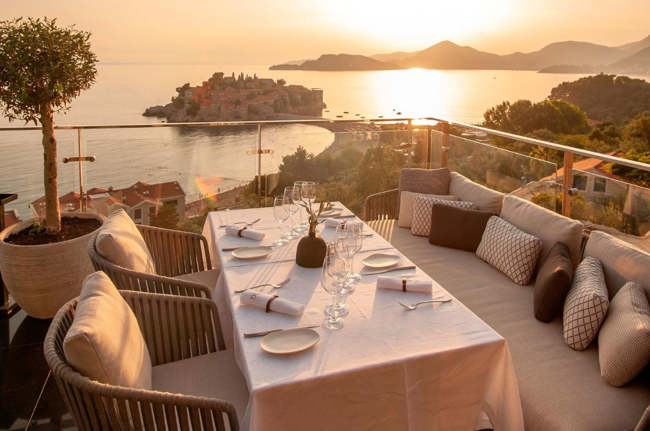 Villa Geba Boutique Hotel Sveti Stefan Bagian luar foto