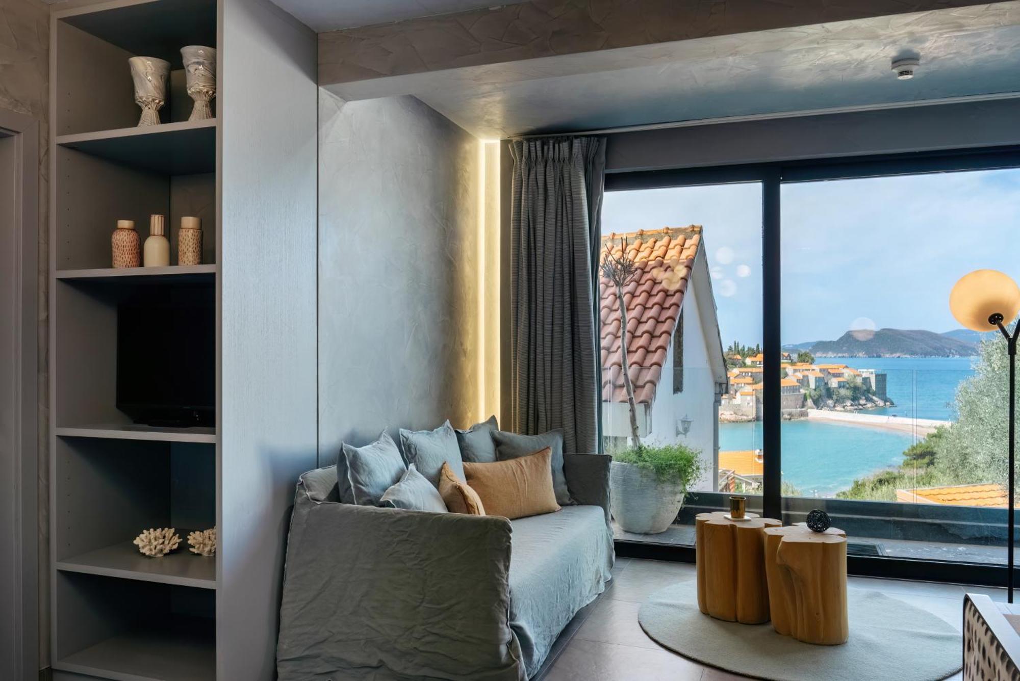 Villa Geba Boutique Hotel Sveti Stefan Ruang foto