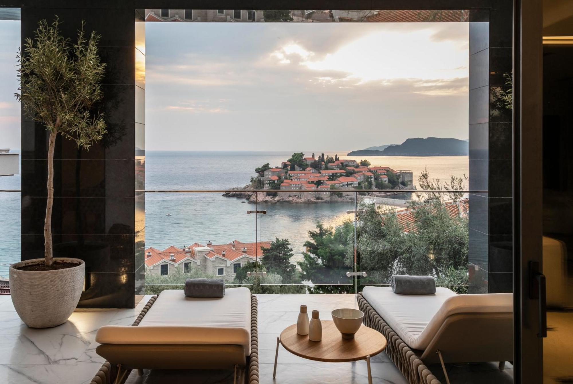 Villa Geba Boutique Hotel Sveti Stefan Bagian luar foto