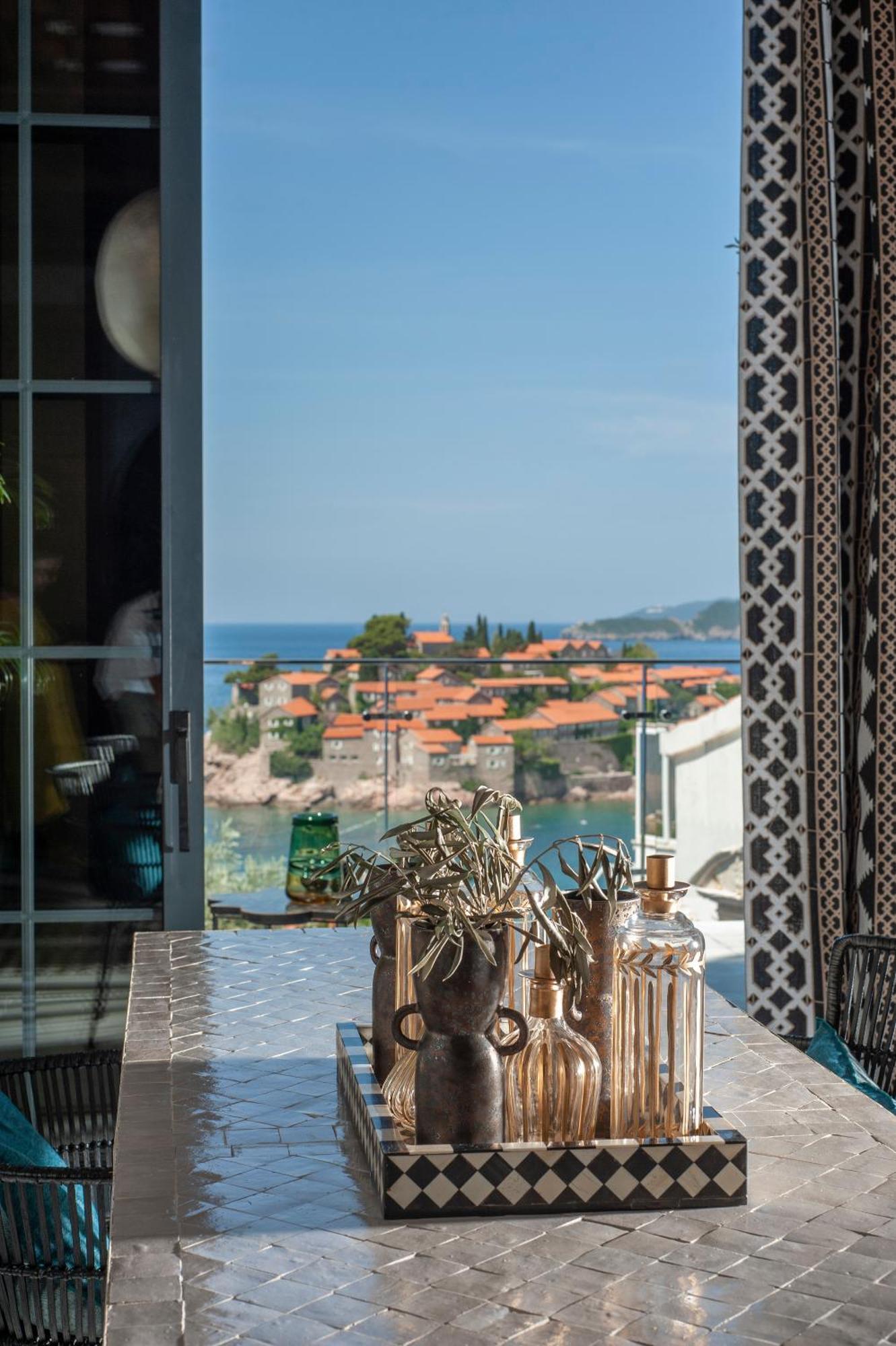 Villa Geba Boutique Hotel Sveti Stefan Ruang foto