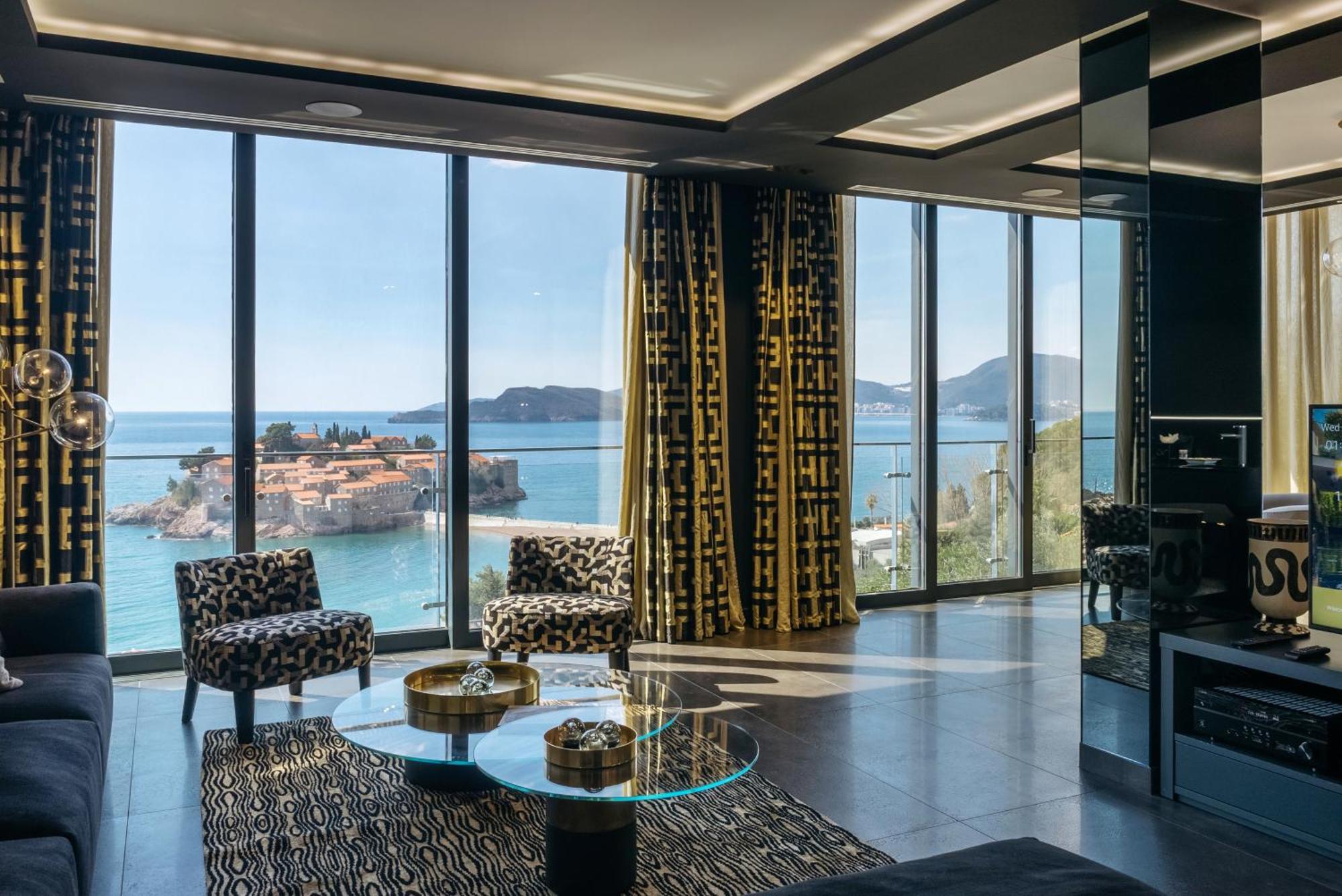 Villa Geba Boutique Hotel Sveti Stefan Ruang foto